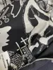 Women039s Fashion Scarf Size 130cm 130cm 100 Twill Silk Material Print Letters Leaves Mönster Vacker Square Scarve1474134