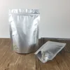 10x15cm Self Sealable Food Bags Pure Aluminum Foil Packing Bag Mylar Reclosable Food Storage Zipper Lock Packaging Pouches