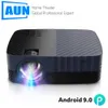 أجهزة العرض AUN Z5S Full HD 1080P Projector LED Theatre Android 9 TV MINI BEAMER 4K VIDOE Projector for Home Cinema الهاتف المحمول T221216