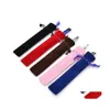 Sacs à crayons Flannelette Creative Design Pen Pouch Holder Sac avec corde pour bureau école fournitures d'écriture cadeaux étudiants Drop Deliver Dhyfd