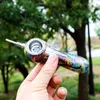 Multi Color Wax Oil Burner Titanium Spike Pipe Kit inquebrável com titânio dabber Dabber Ever Last Tobacoo Fumando tubos
