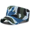 Berets Bauhinia Brand Men's Summer Camouflage Militaire cap Women's Casual Hat Flat Outdoor Sun Visor Training