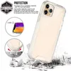 Clear Acryl TPU PC -schokbestendige telefoonhoesjes voor iPhone 14 13 12 Mini 11 Pro Max XR XS 6 7 8 Plus Samsung Note20 S20 S21 S22 Ultra A12 A22 A32 A52 Transparant achteromslag