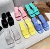 Vrouw slipper dame sandalen hoge hak slippers casual schoenen ontwerper zomer jelly glijbaan luxe dames lederen alfabet merk 85zy