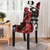 Крышка стулья красавица цветочный принт домашний декор покрыт съемные антикратные пылепроницаемые эластичные стулья для столовой в спальне