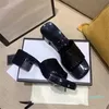 Vrouw slipper dame sandalen hoge hak slippers casual schoenen ontwerper zomer jelly glijbaan luxe dames lederen alfabet merk 85zy