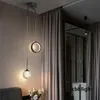Bed kroonluchter moderne hanglampen minimalistisch creatief sterrenhemel led led licht luxe slaapkamerstudie lange lijn kleine kroonluchter lrg020