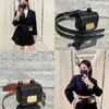 Cinto de designer de luxo das mulheres saco de cintura moda couro fanny packs clássico fivela de ouro mini saco de bum senhora cintos bolsas vestido accesso254f