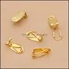 Other Sier Gold Fingernail Earring Post For Native Women Beadswork Jewelry Finding Making 50 Pieces/Lot Drop Delivery Findings Compon Dhgk3