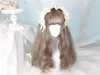 Party Supplies Lolita 60CM Mädchen Frauen Perücke Cosplay süße süße lange lockige Welle synthetisches Haar D121