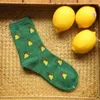 Femmes chaussettes PEONFLY campagne Harajuku dessin animé légumes aubergine échalote tomate femme mode automne hiver chaud laine chaussette