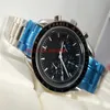 Luxury High Quality Watch Classic 44mm 311 30 44 50 01 Sapphire Glass Stainless Steel VK Quartz Chronograph Working Mens Watch Wat243y