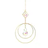 Dekorative Objekte Figuren Kristall Wind Chime Mond Sonnenfänger Diamant Prismen Pendellant Dream Regenbogen -Chaser Hanging Tropfen Home Gar Dhc6u