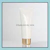 Garrafas de embalagem 100g White Plastic Cream Lo￧￣o Bottle Facial Cleaner Condicionador de cabelo Distribuindo TAMANHO DE VIAGEM COSM￉TICA DHUNM