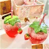 マグカップSTBERRY STカップかわいいガールミルクティーサマーポータブルインシススタイルプラスチックウォーターボトルSTS KAWAII MILKSボトルシー貨物インベントリDHUBU