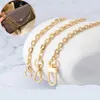 Bag Parts & Accessories Designer Aluminum Chain Strap Gold Metal 0 6cm Handbag Purse Replacement Hardware 6mm2163