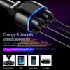 CC377 Autolader Dual USB QC3 Quick Charge rotatieadapter QC 3.0 2 -weg Power Socket Socket Splitter LED -display opladen voor iPhone XR XS