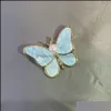 Party Favor Autumn and Winter Butterfly Broche Dames Geavanceerd Design Sweet Pearl Pin Kleding Accessoires Groothandel Drop Delivery H OTWNO