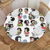 Nappe Ronde Fit 45"-50" Bord Élastique Argentine Couvertures de Bande Dessinée