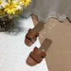 2023 Sandales sandaletler gerçek deri kadın terlik yaz lüks düz slaytlar bayanlar plaj sandal partisi düğün oran terlik boyutu