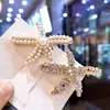 Fashion Starfish Pearl Rhinestone Hair Clips For Women Side Bangs Elegant Girls Decorative Hairpin Hair Accessories Headwear