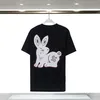 Designer de camiseta masculina para homens camisetas femininas Moda Rabbit Prind Print Tshirt Casual ver￣o Manga curta Man Clothing Clothing Size S-3xl