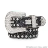 2022 Riemontwerper BB Simon Belts For Men Women's Shiny Flower Buckle Belt BBS Citrura Uomo Diamond Rhinestone Miss Flash of Light