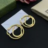 Luxury Gold Earrings For Women Designer Jewelry Luxury Stud Earring With Box G Hoops Womens Big Circle Earings Piercing Bracelet Ring