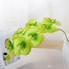 Artificial Silk White Orchid Flowers H￶gkvalitativ fj￤ril Moth Phalaenopsis Fake Flower for Wedding Home Festival Decoration12