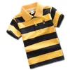 Kids Boys 1-15 Ages Multi Style Fashion Summer Cotton Short Sleeve Toddler Pattern Strip Polo Shirt Cute T-shirt 2Pcs Wholesale