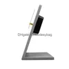デスクテーブルクロックシンプルなスタイリッシュなコンクリートのテーブルトップ時計抽象芸術産業風のオフィス装飾ドロップデリバリーホームガーデンD DHZQ9