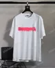 Xinxinbuy Men Designer Tee Tシャツパリグラフィティレタープリント半袖コットン女性グレーホワイトブラックグリーンXS-L