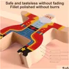 ソートネスティングスタッキングおもちゃ12ピース木製のヘルセースアクロバティックなncingブロックは、子供向けの幼児教育をプレイするゲームをプレイする
