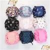 Storage Bags Pleega Women Dstring Travel Cosmetic Bag Makeup Organizer Make Case Pouch Toiletry Beauty Kit Box Drop Delivery Home Ga Dh2Qc