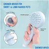 Dog Grooming Pet Shower Head Bath Brush 2In1 Cat Spa Mas Comb Soft Sile Petshower Hair Cmob Cleaning Tool Drop Delivery Home Garden S Dhxlr