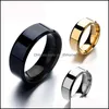 Band Rings Fashion 8Mm Rainbow Ring For Men Women Titanium Steel Wedding Fit Size 513 Jewelry Gifts Drop Delivery Otrkx