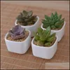 Fioriere Vasi Succulenti Vaso da fiori carnoso Ceramica di colore puro Lettera d'amore Semplice piccola decorazione del giardino di casa via mare Rrb15015 Drop D Ot5Zo