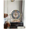 Zegarki biurka Nordic Gold Clock Vintage Kreatywny Ciche luksusowy prosty sypialnia reloJ Esctorio Dekoracja domu ac50tc drop dh dhlka