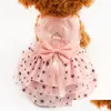 Собачья одежда Armi Store Black Star Pattern Summer Dress Dogs Dogs Princess Dresses 6071033 ПЭТ -розовая юбка для розовой юбки XXS XS S M L X OTV7T