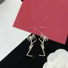 Women Stud Earrings Designer Jewelry Palm Tree Dangle Pendant 925 Silver Earring Y Party Studs Gold Hoops Engagement For Bride Box2898215
