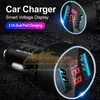 CC243 3.1A Car Charger For Cigarette Lighter USB Charger Voltage Display Adapter Fast Charging For iPhone Samsung Huawei Xiaomi OPPO