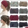 Other Festive Party Supplies Colorf Knitted Headband Women Winter Sports Headwrap Hairband Turban Head Band Ear Warmer Be Homefavor Dhiym