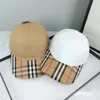 Korean Style Spring Plaid Baseball Cap Cotton Boy and Girl Sunshade Sun-Proof Peaked hat European and American Baseball Caps