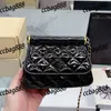 Mini Versatile Women Classic Flap Shoulder Bag Patent Leather Quilted Diamond Lattice Luxury Retro Designer Crossbody Wallet Key Pouch Birkin Clutch Card Holder