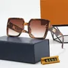 sunglasses Designers frame Multiple styles Shield Metal Frame Art Gold edge gradient Mirror Modern male Avant Garde Shows Personality With original box and case