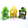 Modern robot design glass water Smoking Pipes bong 14mm bowl mini bongs detachable silicone protectcase bubbler Siliclab packing