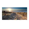 Schilderijen strand landschap canvas schilderij binnen decoraties houten brug muur kunst foto's voor woonkamer huis decor zee zonsondergang pri dh0pbbb