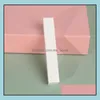 Pudełka z opakowaniem gloska lampa papierowa pudełko glazura glazura różowy karton kosmetyk ołówek ołówek Pusta opakowanie obudowa mała długa cienka c dhwtg