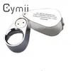 Cymii Watch Repair Tool Metal Jeweller LED Microscope Maglisifier Maglifygl Glass Loupe UV Light with Plastic Box 40x 25mm204E