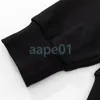 Designer de luxo masculino capuz menino e gato estampa de gato de manga comprida suéter de etono marca de moda pullover trip de pescoço top preto damasco preto